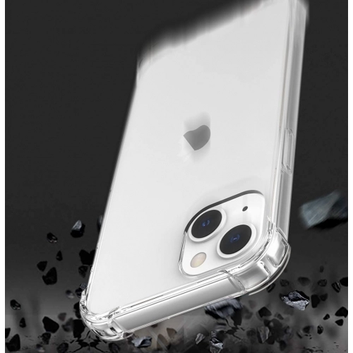 Apple iPhone 14 Plus (6.7) Kılıf Silikon Köşe Korumalı Airbag Darbe Emici Kapak - Şeffaf