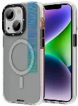 Apple iPhone 14 Plus (6.7) Kılıf Magsafe Şarj Özellikli Youngkit Pure Serisi Kapak - Gri