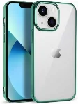 Apple iPhone 14 Plus (6.7) Kılıf Silikon Renkli Esnek Pixel Kapak - Yeşil