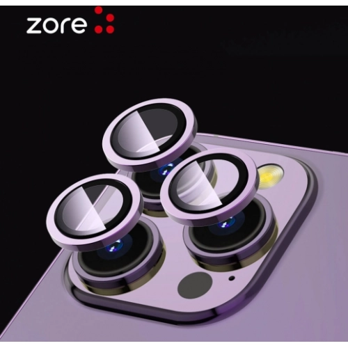 Apple iPhone 14 Plus (6.7) Lens Kamera Koruyucu Parmak İzi Bırakmayan Anti-Reflective CL-12 - Mavi