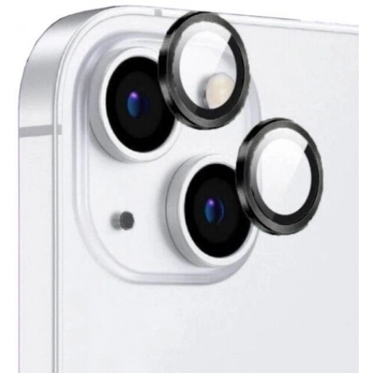 Apple iPhone 14 Plus (6.7) Lens Kamera Koruyucu Parmak İzi Bırakmayan Anti-Reflective CL-12 - Siyah