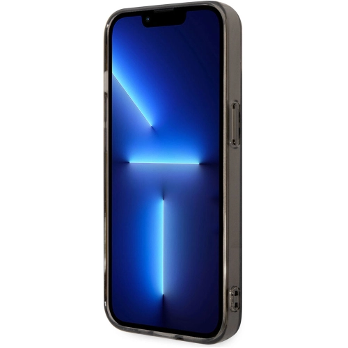 Apple iPhone 14 Plus Kılıf AMG Frosted Buzlu PC Karbon Dizayn Kapak - Siyah