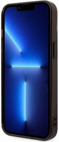 Apple iPhone 14 Plus Kılıf AMG Transparan Çift Katmanlı Karbon Dizayn II Kapak - Siyah
