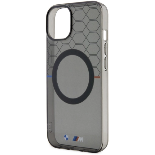 Apple iPhone 14 Plus Kılıf BMW Magsafe Şarj Özellikli Transparan M Dizayn Kapak - Gri