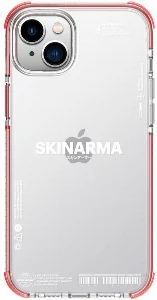 Apple iPhone 14 Plus Kılıf SkinArma Şeffaf Airbag Tasarımlı Iro Kapak - Kırmızı
