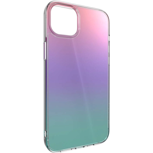 Apple iPhone 14 Plus Renk Geçişli Kenarları Şeffaf Tasarımlı Switcheasy Crush Plus Kapak - Starlight