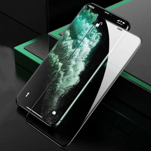 Apple iPhone 14 Pro (6.1) Ekran Koruyucu Zore Rio Glass Tam Kapatan Kırılmaz Cam - Siyah