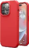 Apple iPhone 14 Pro (6.1) Kılıf İçi Kadife Mat Mara Lansman Silikon Kapak - Kırmızı