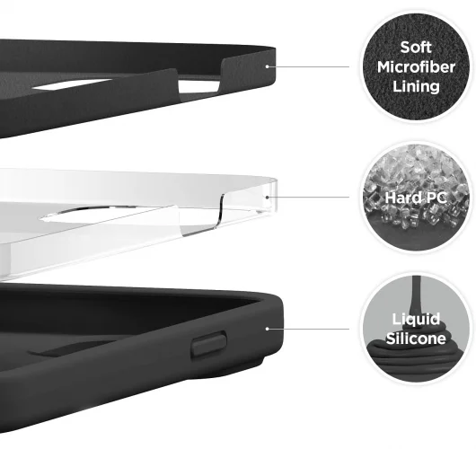 Apple iPhone 14 Pro (6.1) Kılıf İçi Kadife Mat Mara Lansman Silikon Kapak - Lacivert