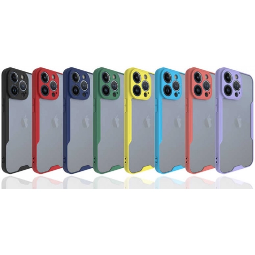 Apple iPhone 14 Pro (6.1) Kılıf Renkli Silikon Kamera Lens Korumalı Şeffaf Parfe Kapak - Yeşil