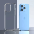 Apple iPhone 14 Pro (6.1) Kılıf Lux Korumalı Kenarları Silikon Arkası Sert Coss Kapak  - Şeffaf