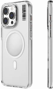 Apple iPhone 14 Pro (6.1) Kılıf Magsafe Şarj Özellikli Şeffaf Youngkit Crystal Shield Serisi Kapak - Şeffaf