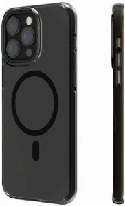 Apple iPhone 14 Pro (6.1) Kılıf Magsafe Şarj Özellikli Şeffaf Youngkit Crystal Shield Serisi Kapak - Siyah