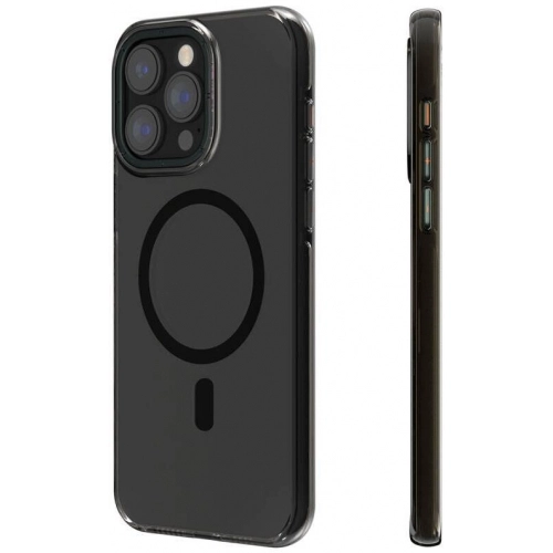 Apple iPhone 14 Pro (6.1) Kılıf Magsafe Şarj Özellikli Şeffaf Youngkit Crystal Shield Serisi Kapak - Siyah