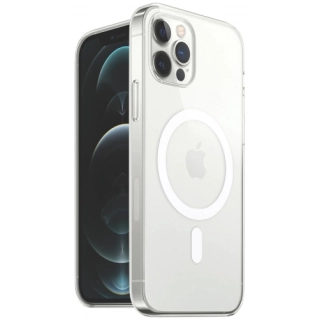 Apple iPhone 14 Pro (6.1) Kılıf MagSafe Wireless Şarj Kapak Köşeleri Airbag - Şeffaf