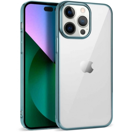 Apple iPhone 14 Pro (6.1) Kılıf Silikon Renkli Esnek Pixel Kapak - Mavi