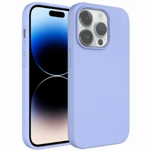 Apple iPhone 14 Pro (6.1) Kılıf Sıvı Teknolojili Silinebilir Pastel Sert Zore Kivi Kapak - Mavi