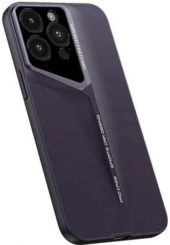 Apple iPhone 14 Pro (6.1) Kılıf Ultra İnce Kameralı Korumalı Sert Rubber Procase Kapak - Koyu Mor