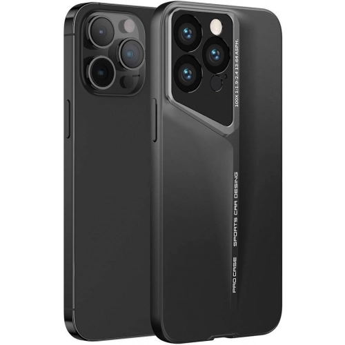 Apple iPhone 14 Pro (6.1) Kılıf Ultra İnce Kameralı Korumalı Sert Rubber Procase Kapak - Siyah