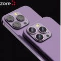 Apple iPhone 14 Pro (6.1) Lens Kamera Koruyucu Parmak İzi Bırakmayan Anti-Reflective CL-12 - Koyu Mor