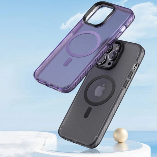 Apple iPhone 14 Pro (6.1) Mat Arka Yüzey Wireless Şarj Özellikli Zore Locik Kapak - Siyah