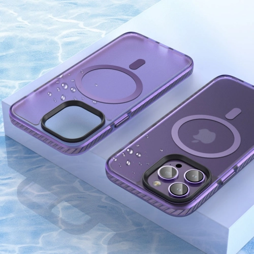 Apple iPhone 14 Pro (6.1) Mat Arka Yüzey Wireless Şarj Özellikli Zore Locik Kapak - Siyah