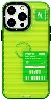 Apple iPhone 14 Pro (6.1) Şeffaf Renkli Tasarım YoungKit Fluorite Serisi Kapak - Yeşil
