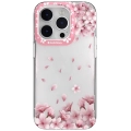 Apple iPhone 14 Pro Çift IMD Baskılı Switcheasy Artist Sakura Kapak - Pembe