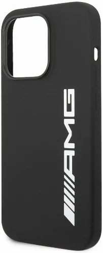 Apple iPhone 14 Pro (6.1) Kılıf AMG Magsafe Şarj Özellikli Büyük Logo Dizayn Kapak - Siyah