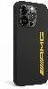 Apple iPhone 14 Pro (6.1) Kılıf AMG Silikon Büyük Sarı Logo Dizayn Kapak - Siyah-Sarı