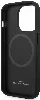 Apple iPhone 14 Pro (6.1) Kılıf BMW Magsafe Şarj Özellikli Deri Sıcak Mühür Baskılı Logo Dizayn Kapak - Petrol Mavi