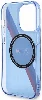 Apple iPhone 14 Pro (6.1) Kılıf BMW Magsafe Şarj Özellikli Transparan Tricolor Stripes Orjinal Lisanslı Kapak - Mavi