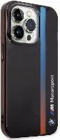 Apple iPhone 14 Pro (6.1) Kılıf BMW Orjinal Lisanslı Renk Geçişli Çizgili Dizayn Kapak - Siyah
