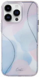 Apple iPhone 14 Pro (6.1) Kılıf Dalgalı Çizgi Desenli Coehl Palette Kapak - Mavi