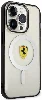 Apple iPhone 14 Pro (6.1) Kılıf Ferrari Magsafe Şarj Özellikli Transparan Dizayn Kapak - Şeffaf