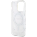 Apple iPhone 14 Pro (6.1) Kılıf GUESS Magsafe Şarj Özellikli Mermer Desenli Kapak - Beyaz