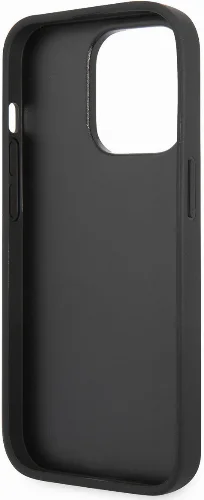 Apple iPhone 14 Pro (6.1) Kılıf Karl Lagerfeld Parlak Taşlı Choupette Dizayn Kapak - Siyah