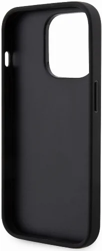 Apple iPhone 14 Pro (6.1) Kılıf Karl Lagerfeld Saffiano Deri Kartlıklı Dizayn Kapak - Siyah