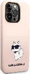 Apple iPhone 14 Pro (6.1) Kılıf Karl Lagerfeld Silikon Choupette Dizayn Kapak - Pembe