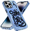 Apple iPhone 14 Pro Kılıf Mutlu Mod Figürlü YoungKit Happy Mood Serisi Kapak - Mavi