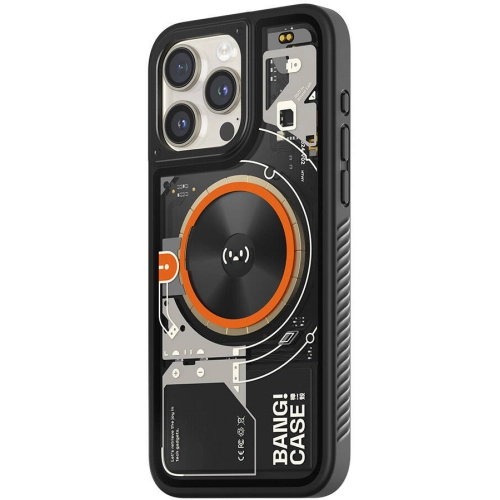 Apple iPhone 14 Pro (6.1) Kılıf Özelleştirilebilir 3 Fonksiyonlu Bluetooth Bağlantılı Bitmo Lab Bangcase Akıllı Magsafe Kapak - Siyah