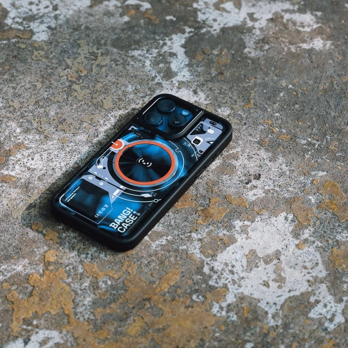 Apple iPhone 14 Pro (6.1) Kılıf Özelleştirilebilir 3 Fonksiyonlu Bluetooth Bağlantılı Bitmo Lab Bangcase Akıllı Magsafe Kapak - Siyah