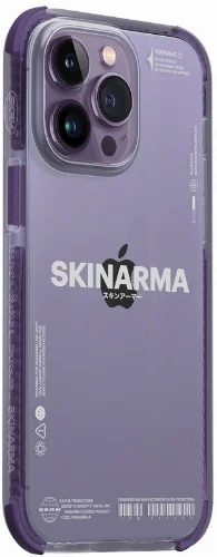 Apple iPhone 14 Pro Kılıf SkinArma Şeffaf Airbag Tasarımlı Iro Kapak - Mor