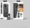 Apple iPhone 14 Pro Kılıf SkinArma Şeffaf Airbag Tasarımlı Magsafe Şarj Özellikli Saido Kapak - Mor