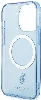 Apple iPhone 14 Pro (6.1) Kılıf U.S. POLO ASSN. Magsafe Şarj Özellikli Transparan Tasarım Kapak - Pembe