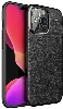 Apple iPhone 14 Pro Max (6.7) Kılıf Deri Görünümlü Parmak İzi Bırakmaz Niss Silikon - Siyah