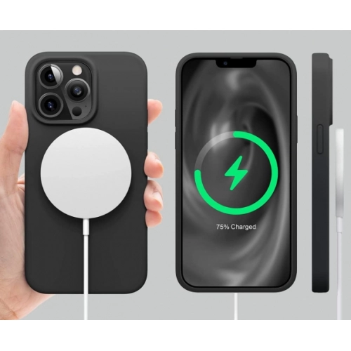 Apple iPhone 14 Pro Max (6.7) Kılıf İçi Kadife Mat Mara Lansman Silikon Kapak  - Lila