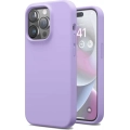 Apple iPhone 14 Pro Max (6.7) Kılıf İçi Kadife Mat Mara Lansman Silikon Kapak  - Lila