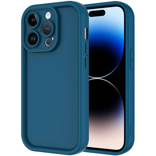 Apple iPhone 14 Pro Max (6.7) ile Uyumlu Kılıf Kamera Korumalı Silikon Ananas Kapak - Koyu Yeşil