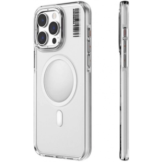 Apple iPhone 14 Pro Max (6.7) Kılıf Magsafe Şarj Özellikli Şeffaf Youngkit Crystal Shield Serisi Kapak - Şeffaf